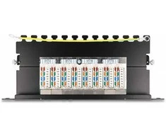 Delock 10? Patchpanel 8 Port Cat.6A 0,5 HE juodas
