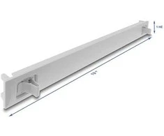 Delock 19? 1 HE Blindpanel ABS Kunststoff mit Einrastfunktion (Snap-In) grau