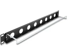 Delock 19? D-Typ Patchpanel mit Entlastungsschiene 8 Port 1 HE juodas