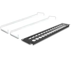 Delock 19? D-Typ Patchpanel mit Entlastungsschienen 32 Port 2 HE juodas