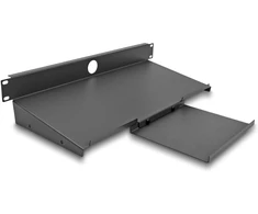 Delock 19? Fachboden für Tastatur und Maus 1 HE dunkelgrau