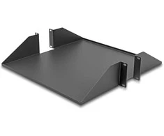Delock 19? Fachboden zweiseitig bis 46 kg ab 500 mm Tiefe 2 HE dunkelgrau