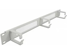 Delock 66542 - Cable management panel - Pilkas - Metal - 1U - 486 mm - 63 mm