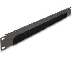 Delock Delock - Rack-Burstenleiste - Unten offen - Dunkelgrau - 1U - 48.3 cm (19'')