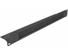 Delock 66846 - Cable management panel - Juodas - Metal - Nylon - 1U - 48.3 cm (19") - 77 mm