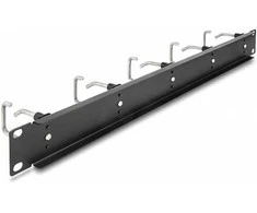 Delock 19? Kabelmanagement Rangierpanel mit 5 Metallbügel 1 HE juodas