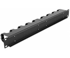Delock 66849 - Cable management panel - Juodas - Metal - Plastic - 1U - 48.3 cm (19") - 44 mm