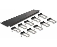 Delock 19? Kabelmanagement Rangierpanel mit 10 Metallbügel 2 HE juodas