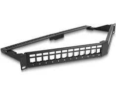 Delock 66976 - Rack mounting - 1U - Juodas - Metal - 240 mm - 483 mm