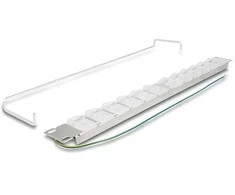 Delock 19? Keystone Patchpanel mit 24 neigbaren Ports und Entlastungsschiene