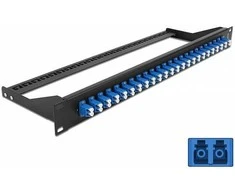 Delock 19? LWL Patchpanel 24 Port LC Duplex blau