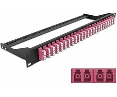 Delock 19? LWL Patchpanel 24 Port LC Quad violett