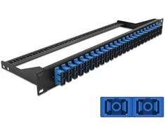 Delock 19? LWL Patchpanel 24 Port SC Duplex blau