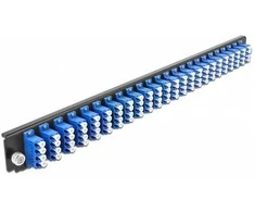 Delock 19? LWL Spleißbox Frontblende 24 Port LC Quad blau