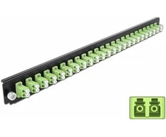 Delock 19? LWL Spleißbox Frontblende 24 Port LC Duplex lindgrün