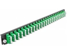 Delock 19? LWL Spleißbox Frontblende 24 Port LC Quad grün