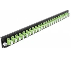 Delock 19? LWL Spleißbox Frontblende 24 Port LC Duplex lindgrün