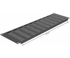 Delock 19? Netzwerkschrank Panel mit Lüftungsschlitzen horizontal 3 HE juodas