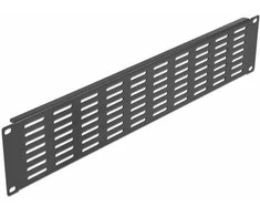 Delock 19? Netzwerkschrank Panel mit Lüftungsschlitzen horizontal 2 HE juodas