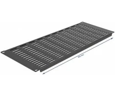 Delock 19? Netzwerkschrank Panel mit Lftungsschlitzen horizontal 4 HE juodas
