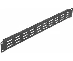 Delock 19? Netzwerkschrank Panel mit Lüftungsschlitzen horizontal 1 HE juodas