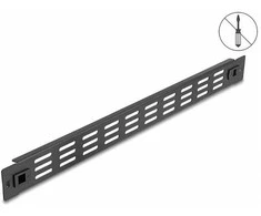 Delock 66985 - Vented blank panel - Juodas - Metal - 1U - 44 mm - 48.2 cm