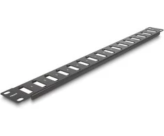 Delock 66077 - Rack mounting - 1U - Juodas - Metal - 44 mm - 482 mm