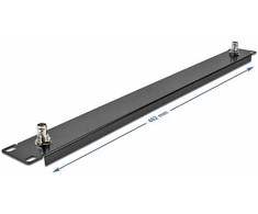 Delock 66852 - Front panel - Juodas - Metal - 1U - China - 48.3 cm (19")
