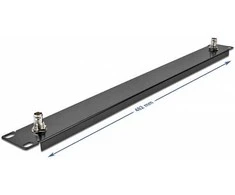 Delock 66852 - Front panel - Juodas - Metal - 1U - China - 48.3 cm (19")