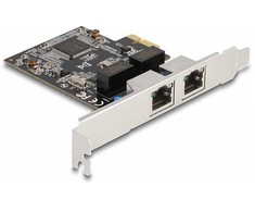 Tinklo plokštė Delock DeLOCK PCIE x1 į 2x RJ45 Gbit, tinklo kamera