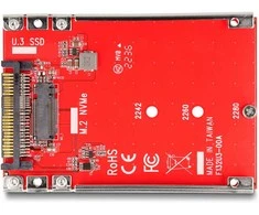 Delock 2.5? Konverter U.3 SFF-8639 zu M.2 NVMe Key M - 7 mm