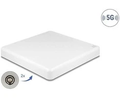 Delock 5G LTE MIMO Antenne 2 x N Buchse 2,7 - 9,0 dBi direktional Wand- und Mastmontage outdoor baltas