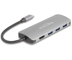 Šakotuvas „Delock 64323 USB Type-C stotelė / replikatorius“