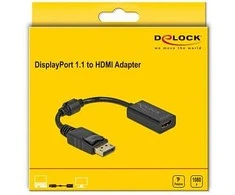 „Delock“ adapteris „DisplayPort 1.1“, pasyvus juodas HDMI lizdas