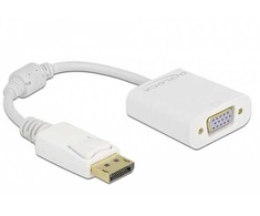 Adapteris AV Delock DELOCK Adapteris DisplayPort 1.2 Stecker zu VGA Buchse baltas