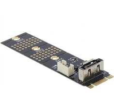 Delock Adapteris M.2 Key B Stecker zu SATA 7 Pin vertikal