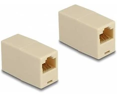 Delock Adapteris RJ45 Buchse zu RJ45 Buchse UTP beige