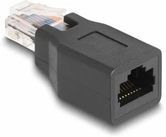 Delock Adapteris RJ50 Stecker zu Buchse Belegung 1:1 juodas