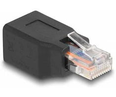 Delock Adapteris RJ50 Stecker zu Buchse Belegung 1:1 juodas
