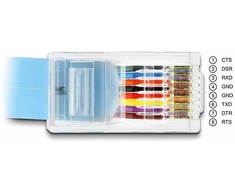 DELOCK adapteris RS-232 DB9 kištukas į 1 x nuoseklųjį RS-232 RJ45