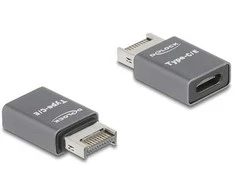 Delock Adapteris USB 10 Gbps Typ-E Key A Stecker zu USB Type-C™ Buchse Metall