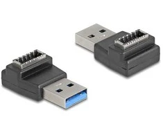 Delock Adapteris USB 10 Gbps USB Typ-A Stecker zu Typ-E Key A Buchse gewinkelt