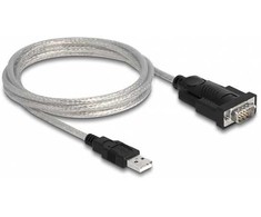 Kabelis USB Delock USB-A - RS-232 1.8 m Juodas (61314)