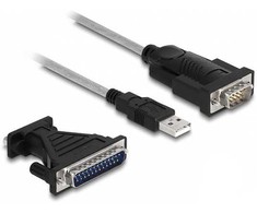 Kabelis USB Delock USB-A - RS-232 1.8 m Juodas (61314)