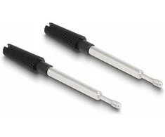 Delock Adapteris USB 2.0 Typ-A Stecker zu 1 x Seriell RS-232 D-Sub 9 Stecker mit Schrauben und Muttern ESD Überspannungsschutz
