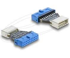 Delock Adapteris USB 5 Gbps 20 Pin Pfostenbuchse zu USB 5 Gbps Typ-E Key B Buchse