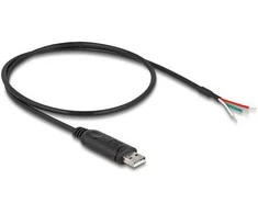 Delock Adapterkabel USB 2.0 Typ-A zu seriell RS-485 3 x offene Kabelenden 0,5 m