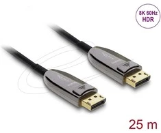 Delock Aktives Optisches Kabelis DisplayPort 2.1 8K 60 Hz 40 Gbps 25 m