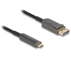 Delock Aktives Optisches Kabelis USB Type-C™ zu DisplayPort 8K 60 Hz 40 Gbps 5 m