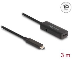Kabelis USB Delock USB-C - USB-C 3 m Juodas (80027)